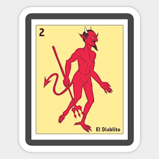 El Diablito Loteria Mexicana Sticker